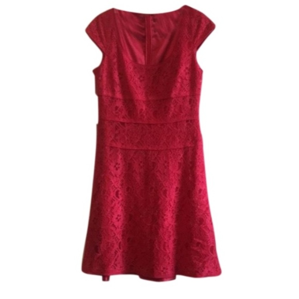 Ann Taylor Pink Lace Cocktail Dress
